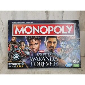 Monopoly NEW Black panther wakanda forever Marvel family board game hero
